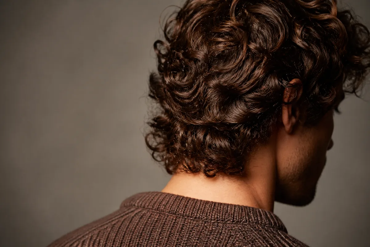 Coupe cheveux mi long bouclé homme : éviter l'effet triangle